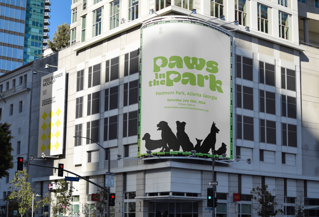Paws in the park Poster Mockup 2