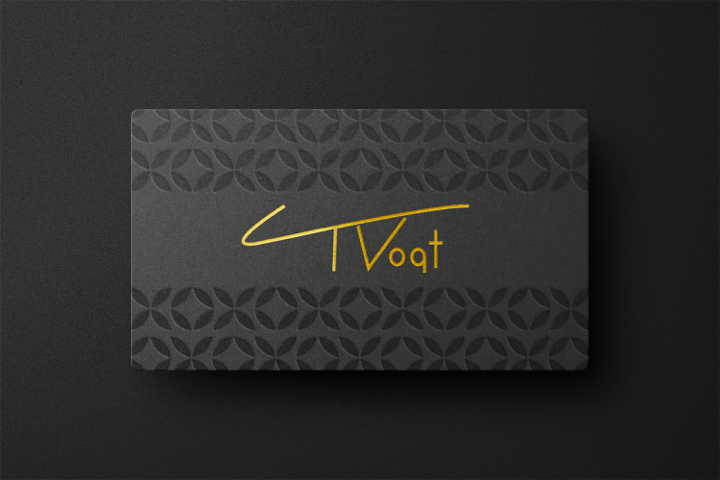 Name branding logo business card mockup