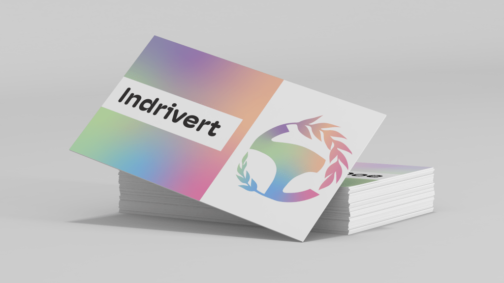 INDRIVERT business card mockup