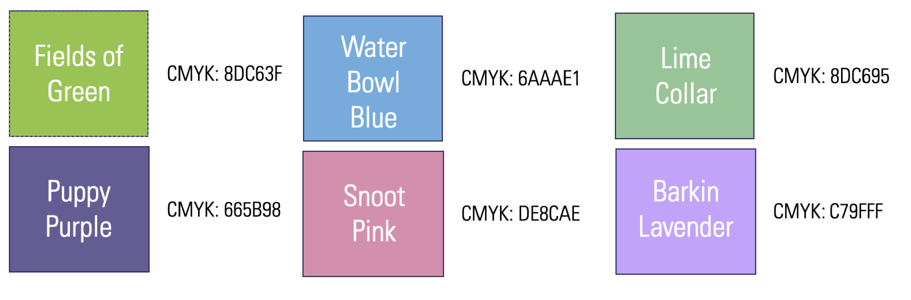 Paws in the Park Color Palette