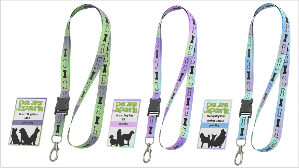 Paws in the park Badge mockup