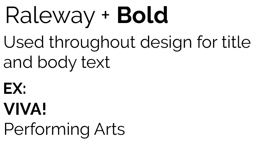 Raleway and Raleway Bold Typography