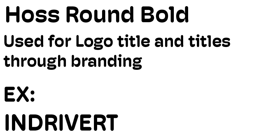 Hoss Round Bold Typography