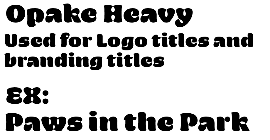 Opake Heavy Typography